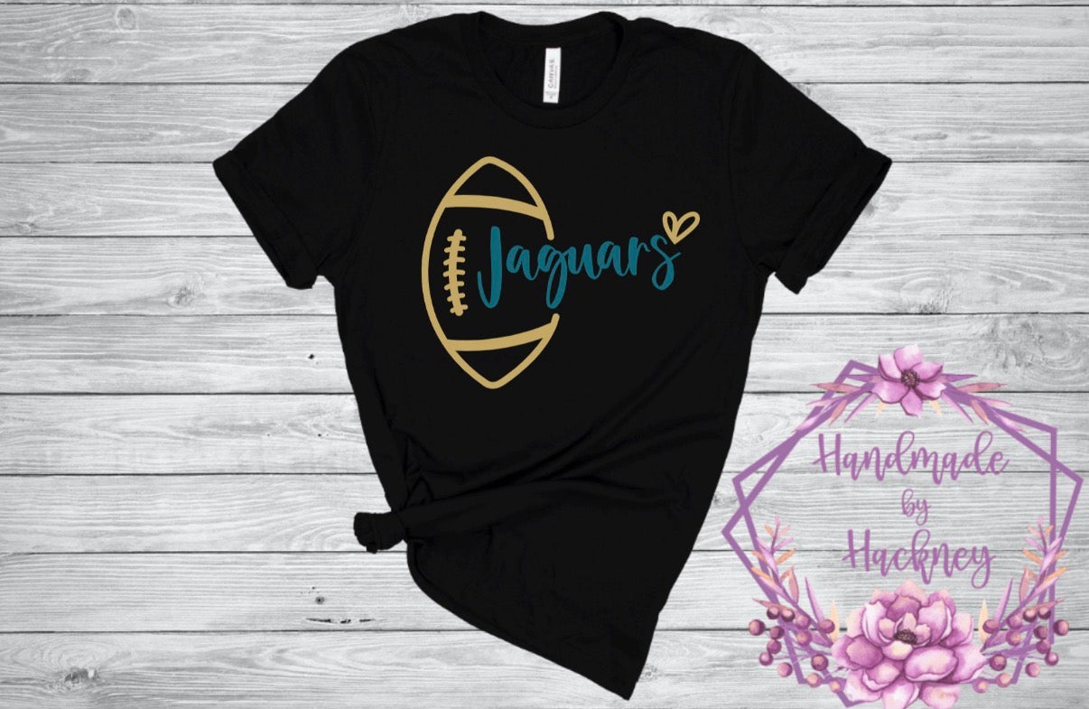 Jaguars Football Heart Side