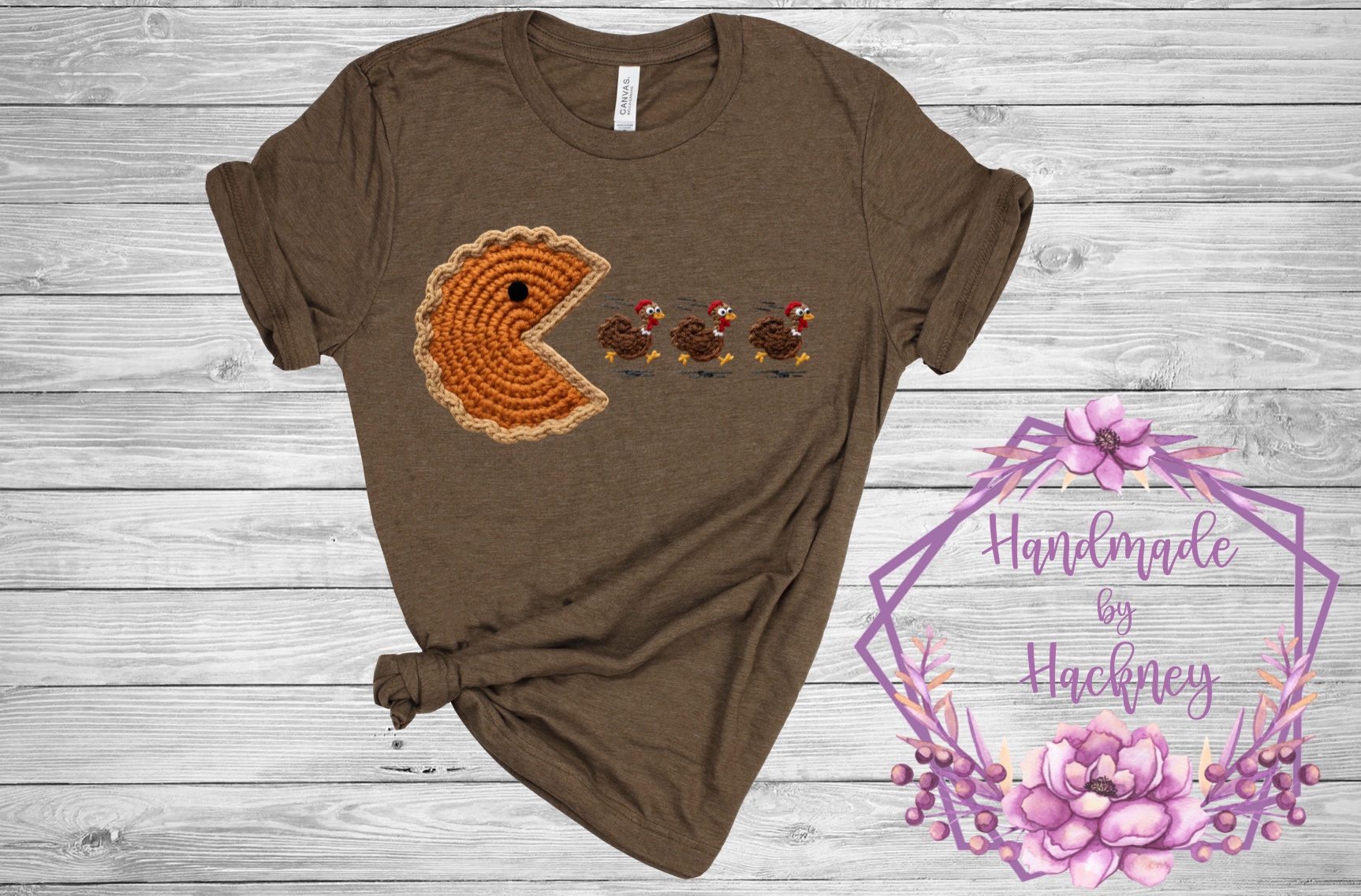 Pumpkin Pie Chasing Turkeys Faux Yarn